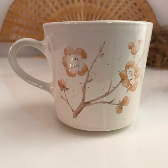 2pc Vintage Corning Mugs w/ China Blossoms - Picture 12 of 13
